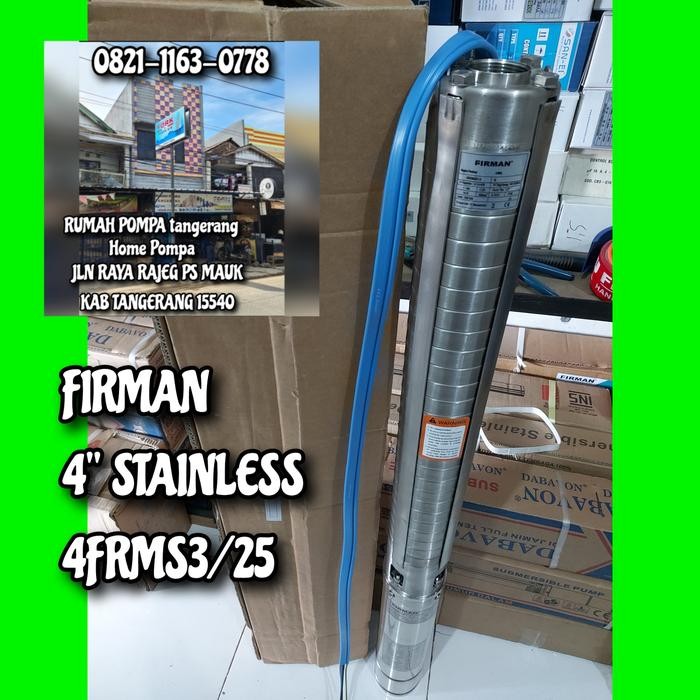 ready POMPA SUBMERSIBLE FIRMAN 2HP 4FRMS3/25 POMPA SATELIT FIRMAN