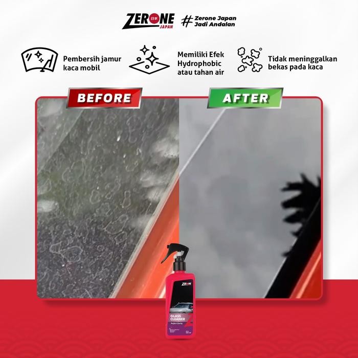 Glass Super Cleaner Pembersih Jamur Kaca Body Mobil Zerone Japan