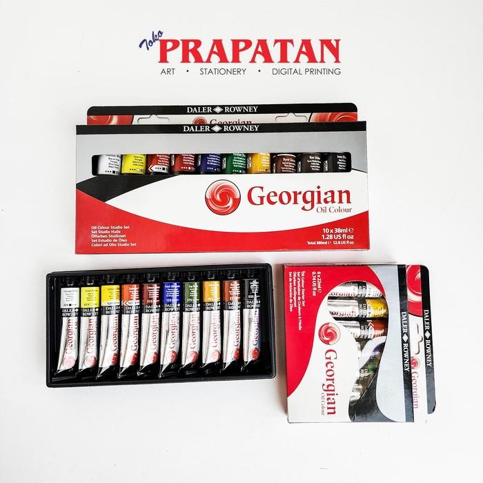 

Stok Baru Daler Rowney Georgian Oil Color set Cat Minyak