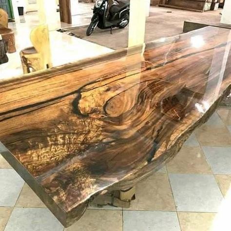 Epoxy Resin Bening Crystal Clear Epoxy Resin Tae Top Epoxy Meja Kayu1,5Kg