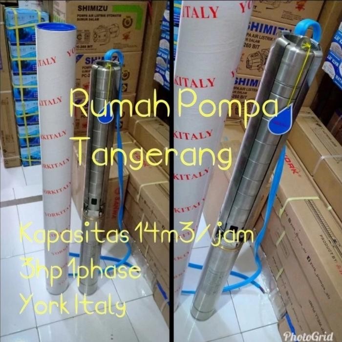 ready POMPA SATELIT 4 INCH YORK 3HP 1PHASE 4SYK14-7