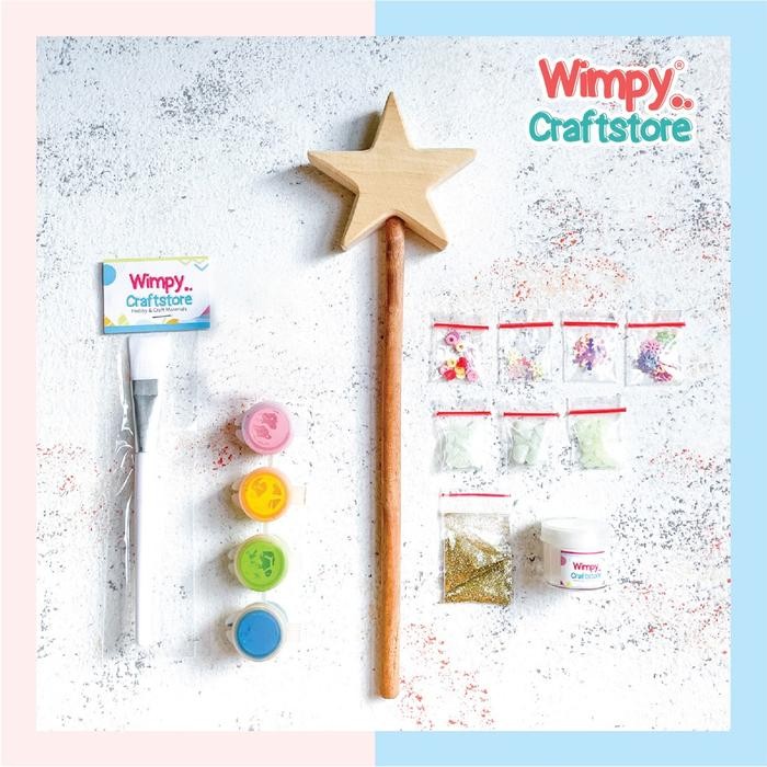 

Wimpy Fairy Magic Wand Craft Kit Painting Art Set Kerajinan Tangan