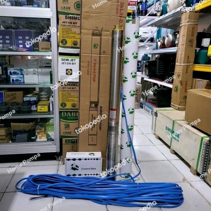 ready POMPA SATELIT HCL 0.75HP 3INCH 3SDM3/16 KABEL 50 METER SUBMERSIBLE HCL
