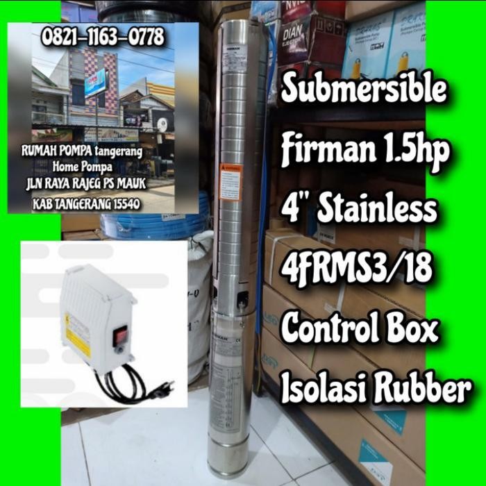 ready POMPA SUBMERSIBLE FIRMAN 1.5HP 4FRMS3/18 POMPA SATELIT FIRMAN
