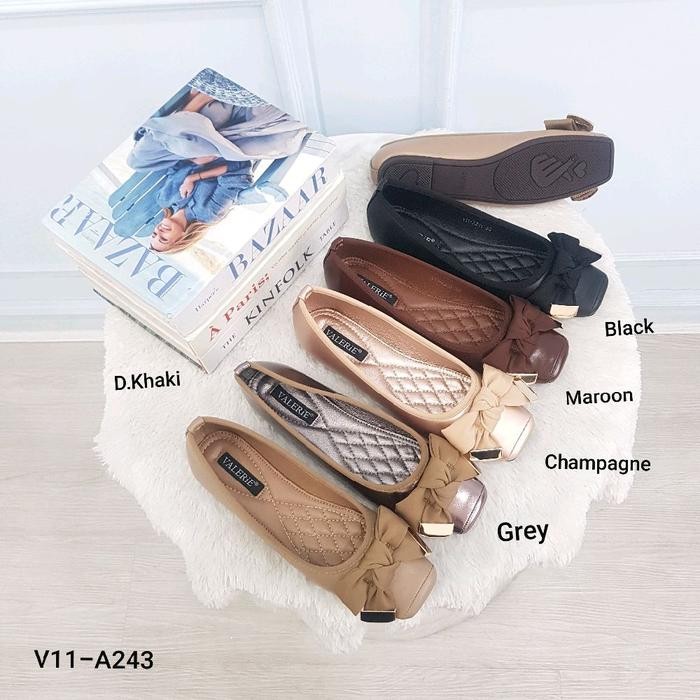 alfa KODE V11-243 BRAND Valerie Sepatu Flat Import size 36-41 Shoes Wanita flat shoes 3