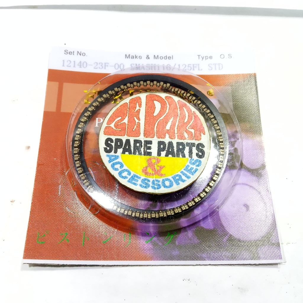Ring seher Smash Shogun 125 STANDAR Piston ring Suzuki Smash Limited Item Barang Langka Spare Part M