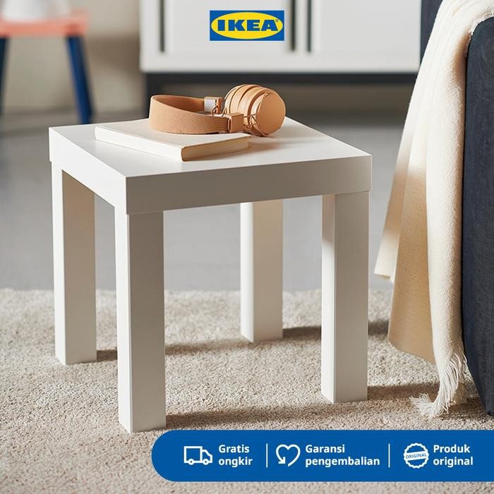IKEA LACK Meja Kecil Samping Sofa Putih Minimalis 35x35 cm *