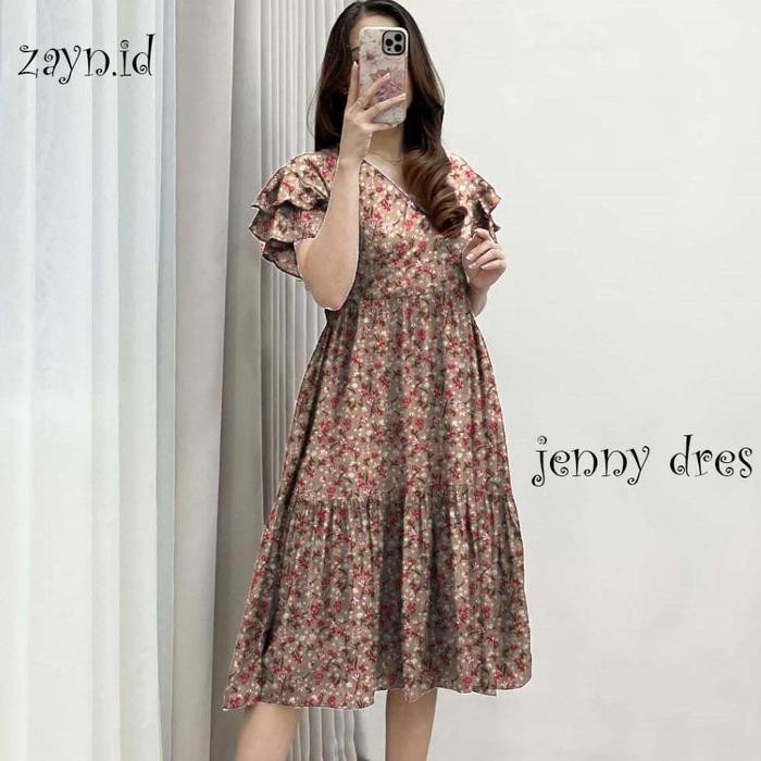 Jenny Dress Daster Nyaman Bumil Daster Busui Friendly *