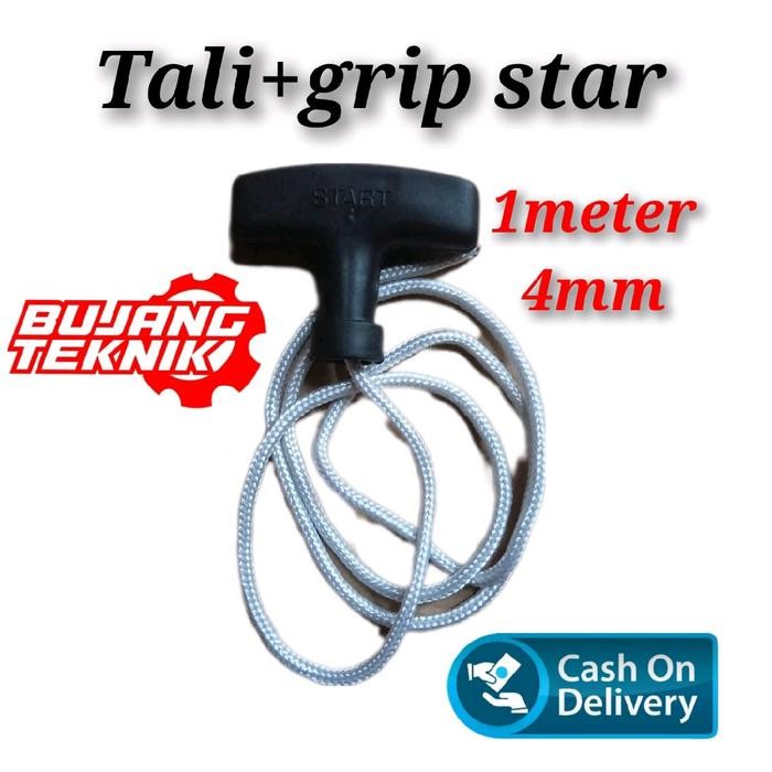 Tali Recoil Starter GX160 Tarikan Pegangan Mesin GX160 Recoil Starter GX160 Hitam *