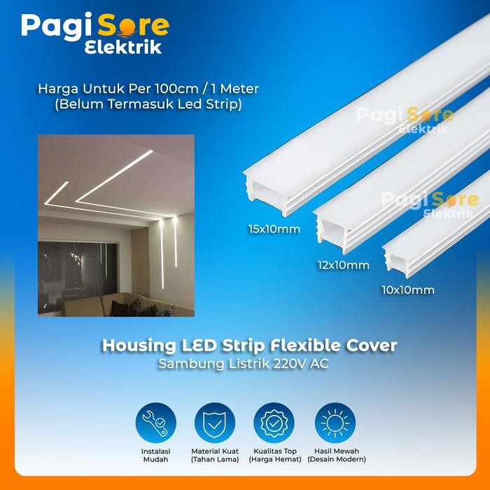 Housing LED Strip Flexible Cover Strip LED Silicon Susu *