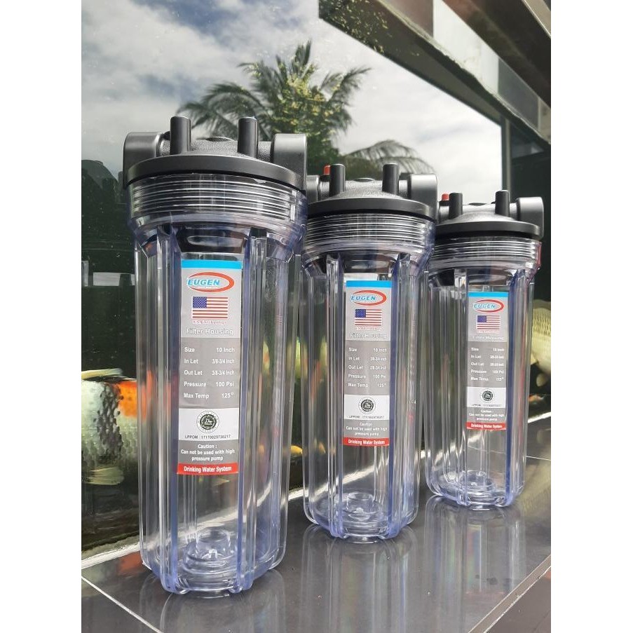 HOUSING FILTER EUGEN TRANSPARANT TABUNG FILTER AIR *
