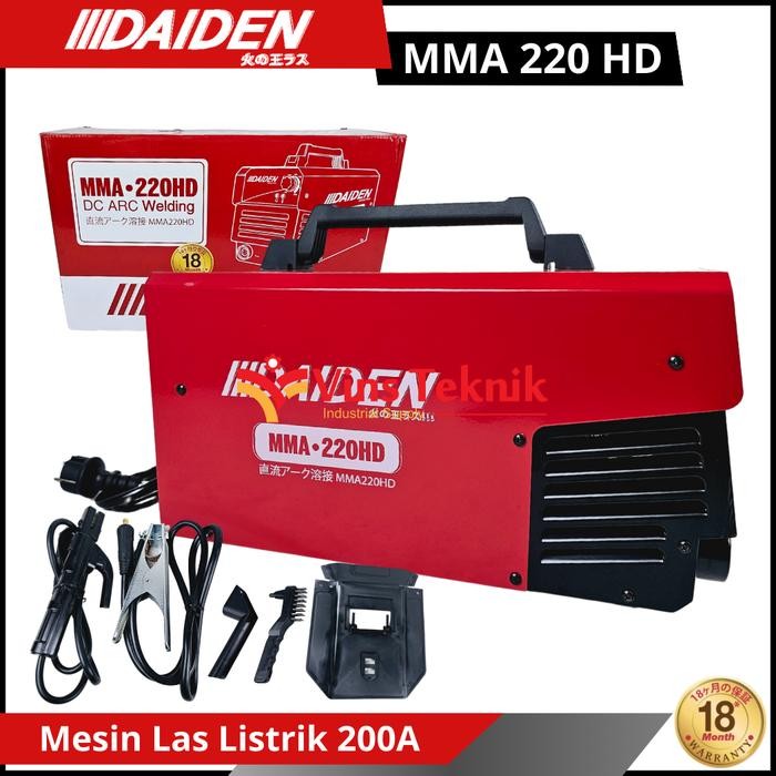 Mesin Las Listrik Daiden Mma 220 Hd Travo Las 200A Mma220Hd