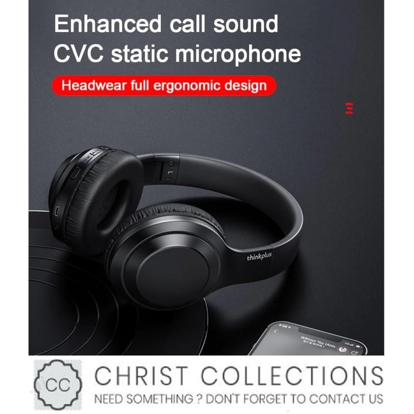 Lenovo Headphone Bluetooth Wireless Headset Gaming Mic On Th10