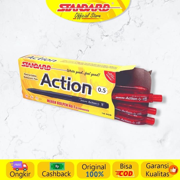 

Kenko Stationary - Pulpen Action 0.5 ( Alat Tulis / Pen / Ballpoint / Pena )