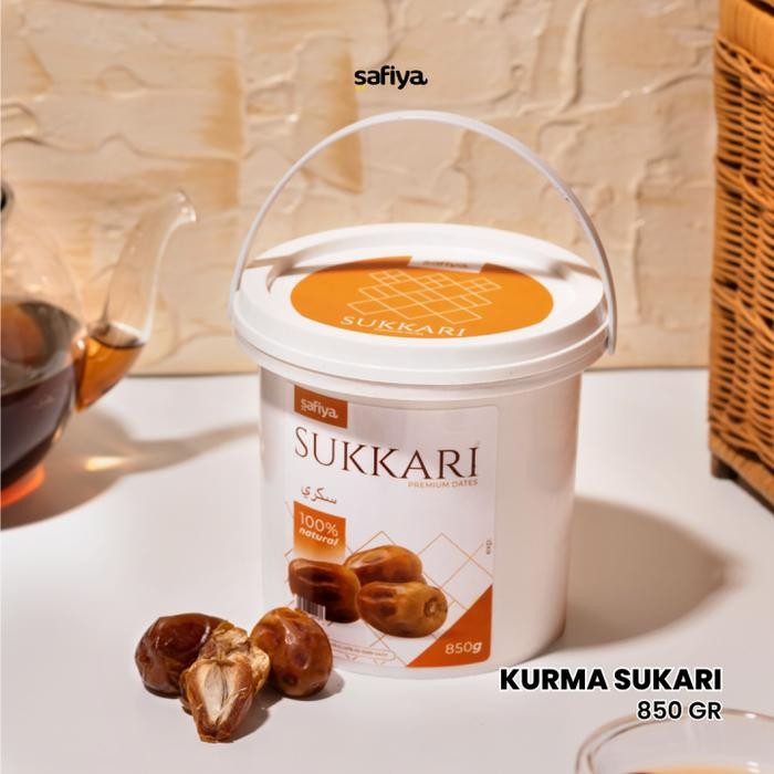 

TERMURAH Kurma Sukari ember 850 gr Kurma Raja Sukkari Dates Premium Oleh-Oleh Haji dan Umroh READY