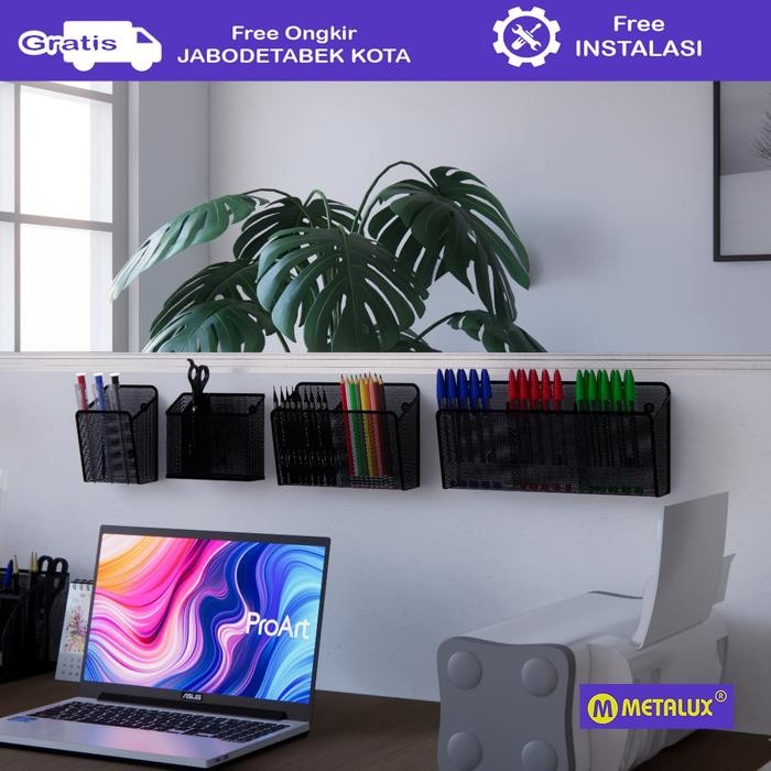 

Kenko Stationary - Metalux Gion - Tempat Alat Tulis Magnetik Magnetic Office Desk Organizer Magnetic