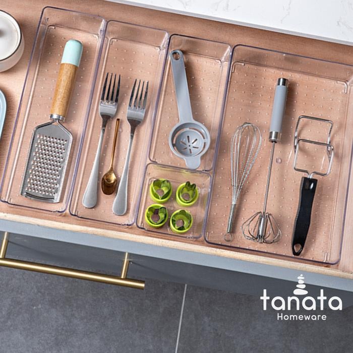 

Kenko Stationary - Tanata - Aya Organizer Sekat Alat Kantor Multifungsi Organiser Laci Sendok Garpu