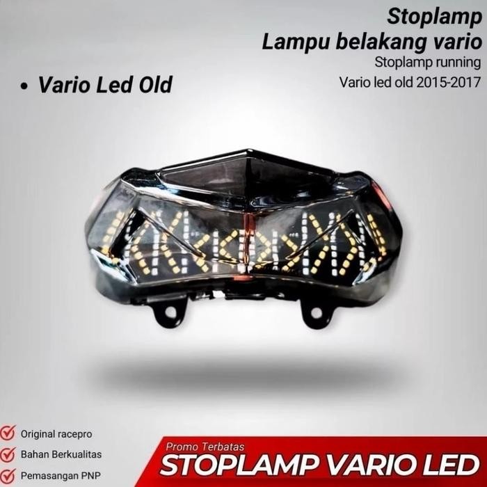 Lampu Rem Stoplamp Runing Vario Led Old Lampu Belakang Stoplamp Vario 125 150 Led Techno 2017 Bintik