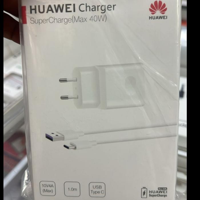 JUAL Travel Adapter Charger Huawei USB Type-C Fast Charger 40Watt