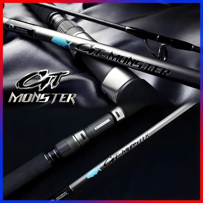 joran spinning eupro gt-monster GTM802M PE: 6 popping fuji reel seat BEST SELLER TERMURAH