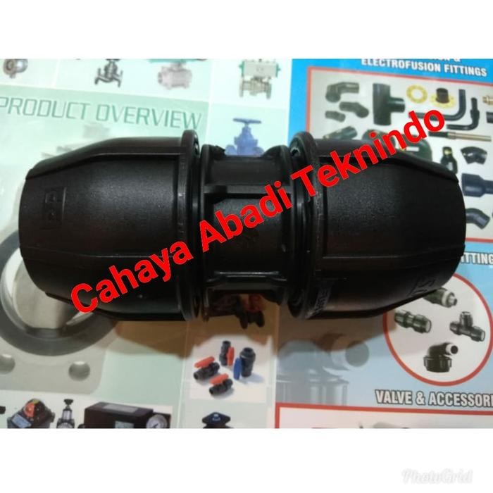 Berkualitas Socket Pipa Hdpe Ukuran 2"(63Mm) Coupler Socket / Straight Coupler