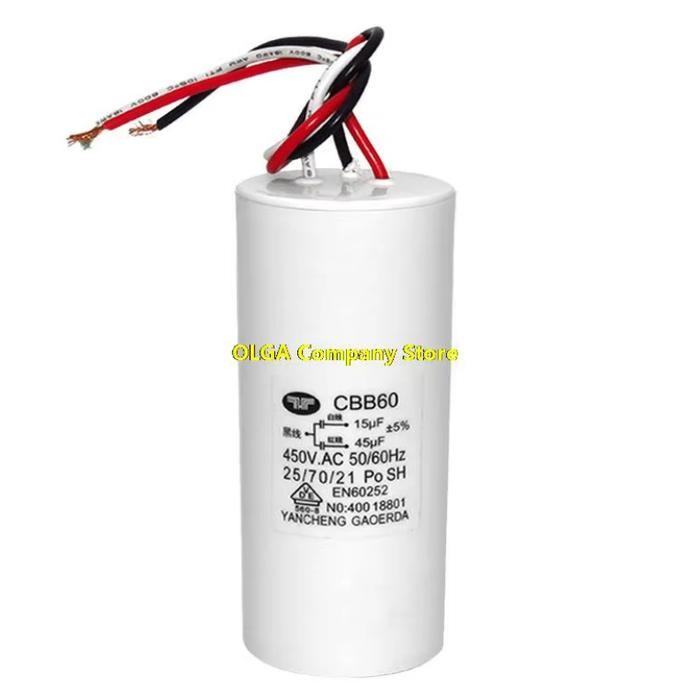 CAPACITOR CBB60 C1 16.5 MF C2 3.5 MF 450 VAC