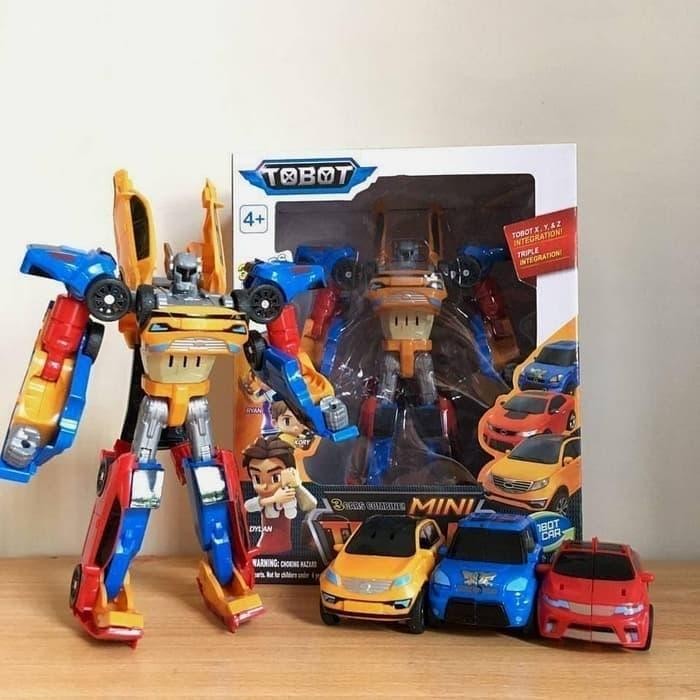 Mainan Tobot Tritan Xyz 3In1 Best Quality Asli 100% Original