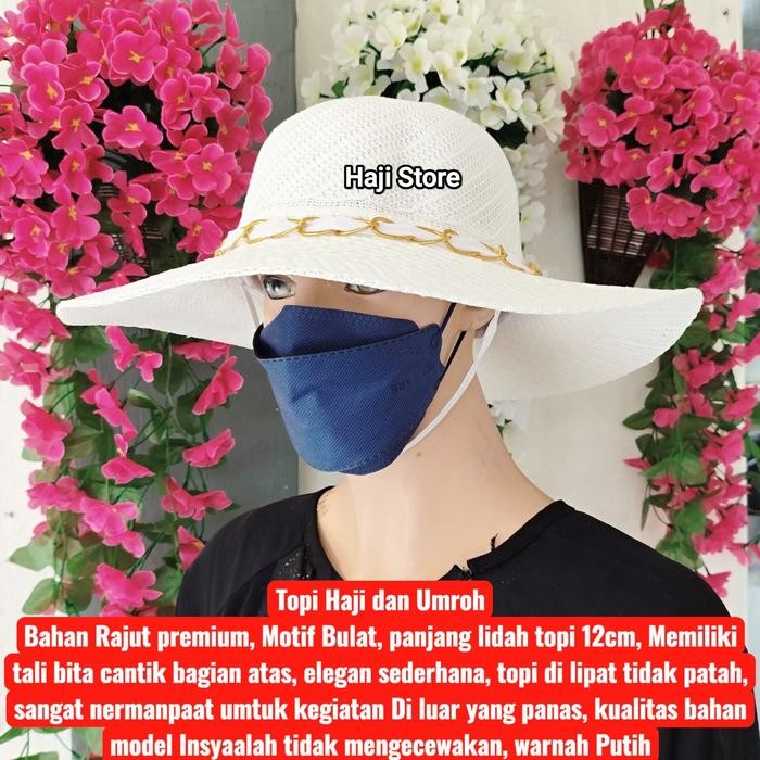 Topi Rajut Bulat Haji dan Umroh Musim Panas Asli Original