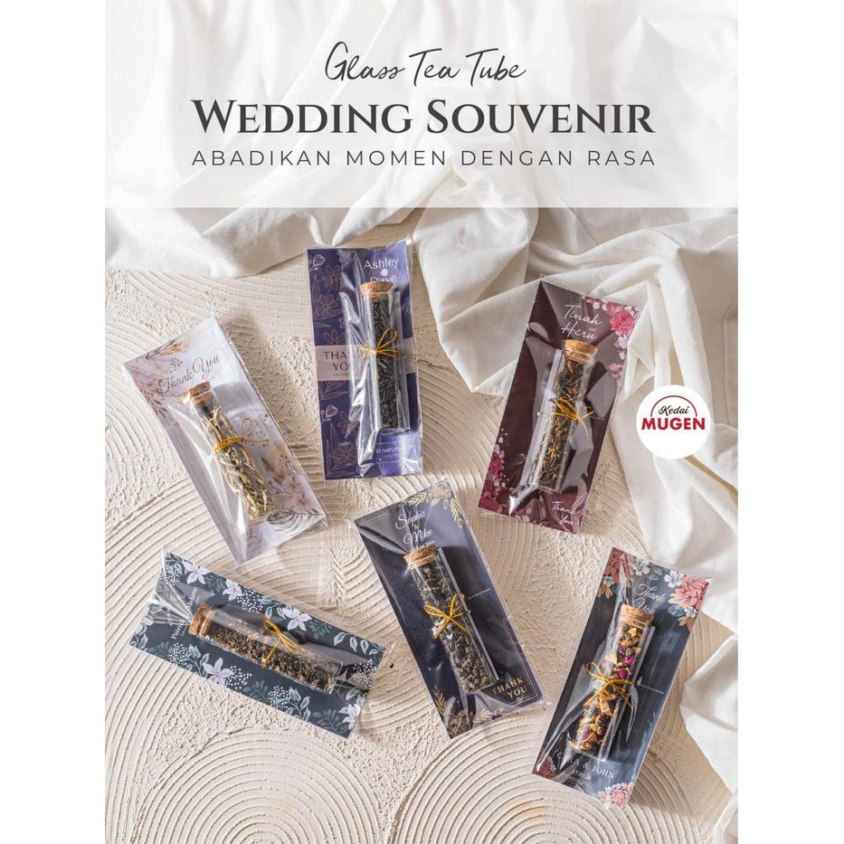 Kedai Mugen - Suvenir Pernikahan Estetik Teh / Souvenir Wedding Gift Tea Tube