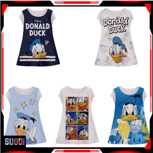 Dress Anak Kartun Donald Duck / Donald Bebek Baju Anak Perempuan Usia 1-12 Tahun | SUGOI