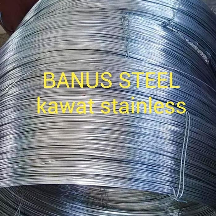 KAWAT STAINLESS HARD 1 MM 304 PER KG / KAWAT LAS ARGON STAINLESS HARD