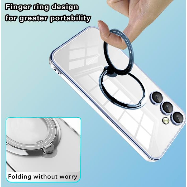 TERBARU SOFT CASE WITH LUXURY RING PLATING MAGNETIC FOR HUAWEI P50 PRO - P40 PRO - P30 PRO