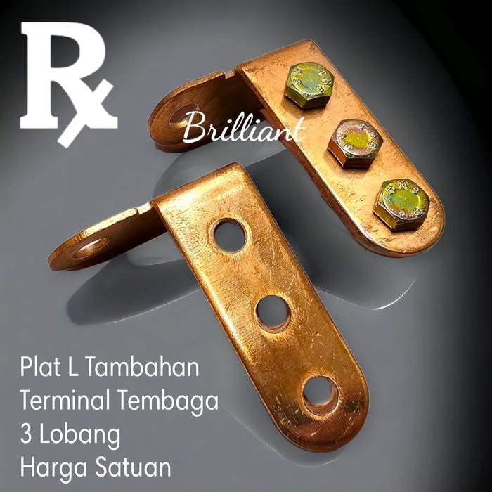 Plat L Tembaga Asli - Plat untuk Kabel Grounding Accu