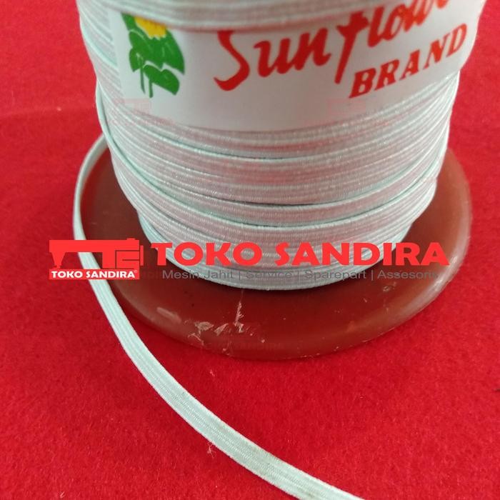 1 Rol Karet Elastis 4 Mm/Karet Elastis C4/Karet Baby Grad A 4 Mm/0.4Cm