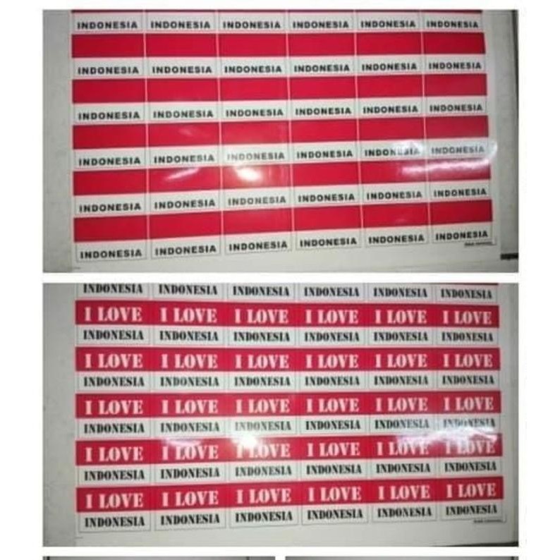 

(Allthebest) Stiker pipi bendera / tempelan / pipi / 17 an / 17 agustus / HUT RI