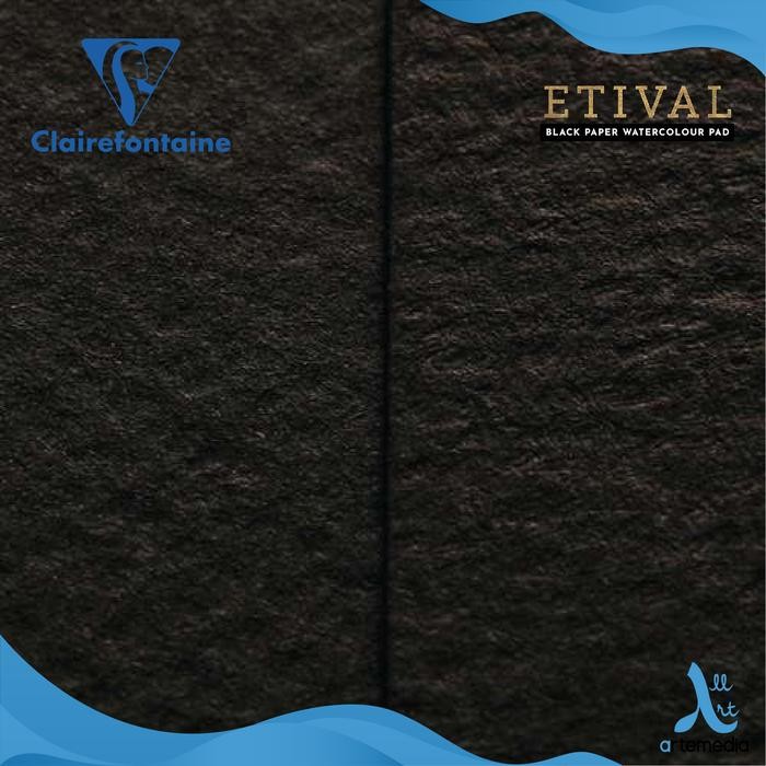 

Kertas Cat Air Clairefontaine Etival A5 Black Paper Watercolor Pad