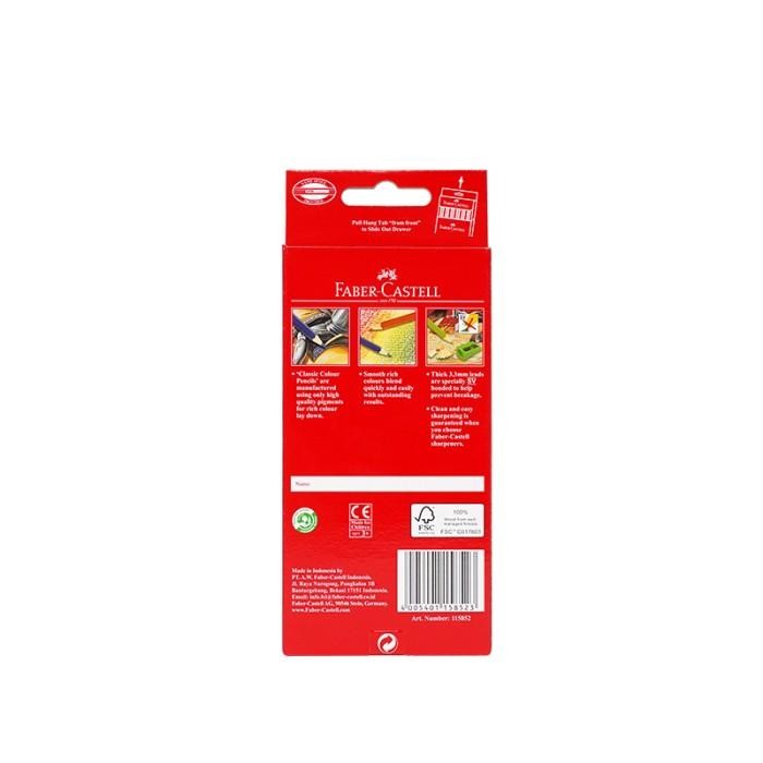 

OHSOME Pensil Warna FABER CASTELL Classic Colour Pencil 12/24/48 Warna