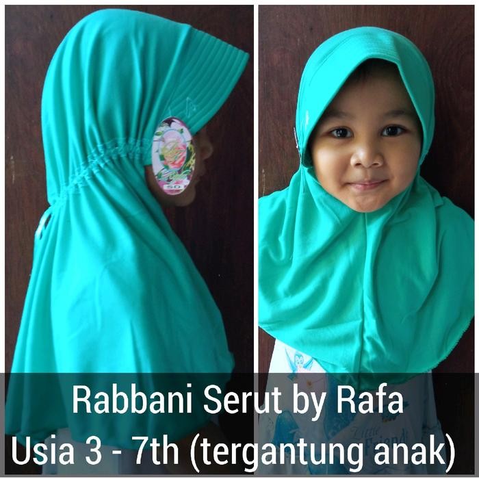 (Allthebest) Jilbab Serut Kaos Anak TK