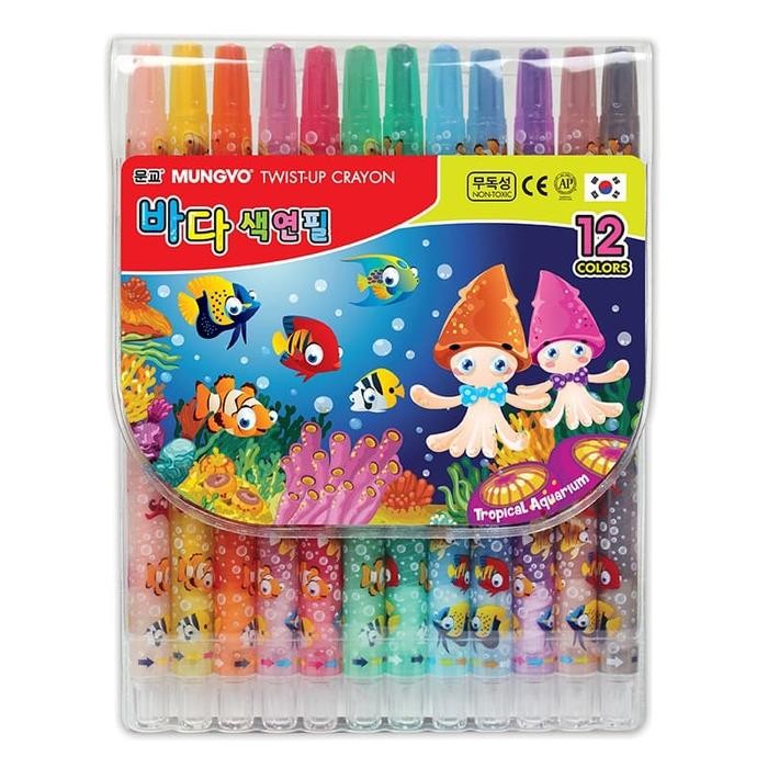 

Mungyo - Twist-up Crayons 12 Warna