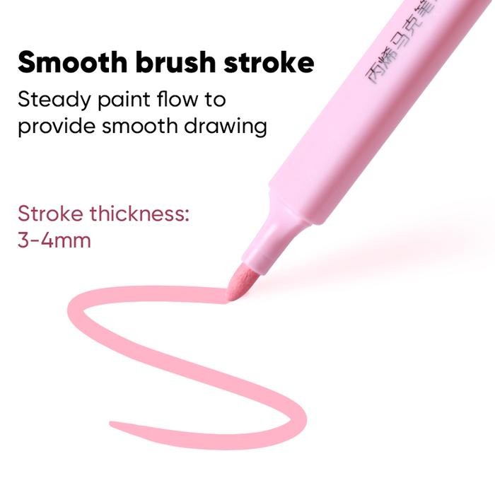 

Giorgione Acrylic Pad Book A4 + Acrylic Marker 24 Warna