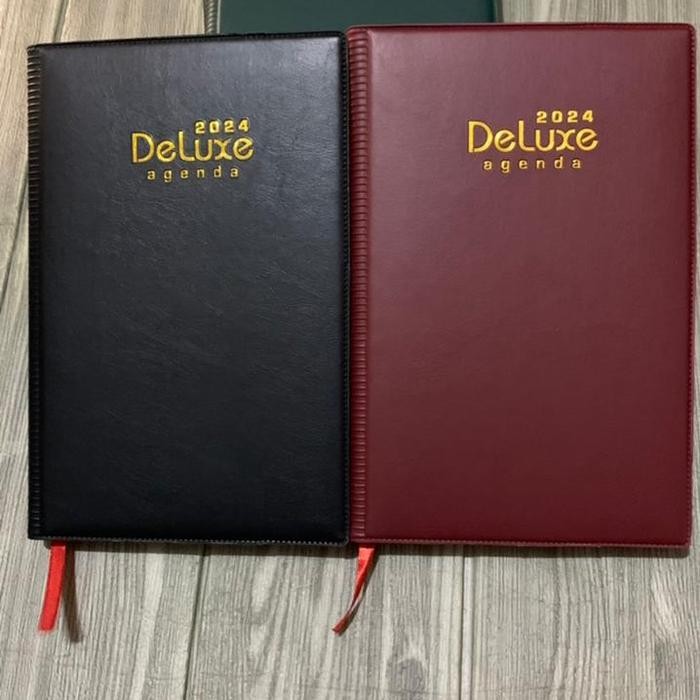 

I77W Buku Agenda Kerja Deluxe Kertas Kream 2024 - Random
