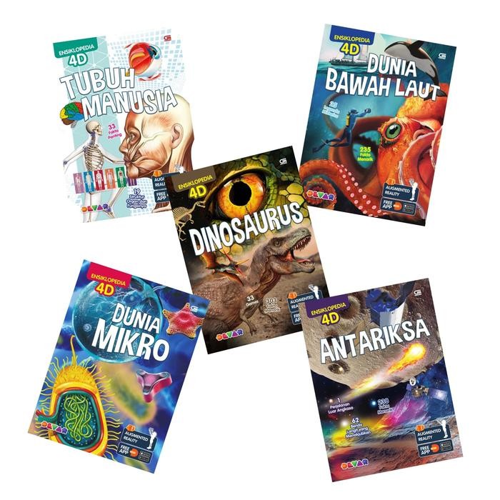 

Buku Ensiklopedia 4D : Antariksa Dinosaurus Dunia Bawah Laut Mikro