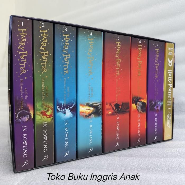 

Harry Potter book box set 8 buku original buku anak bahasa inggris
