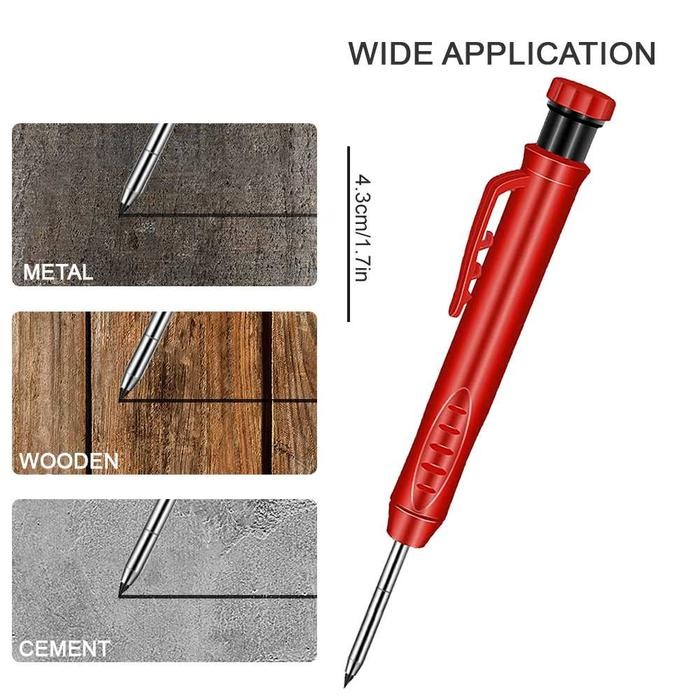 

I77W Pensil Tukang Solid Carpenter Marking Besi Kayu Tembok