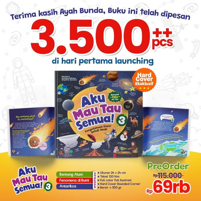 

Aku Mau Tau semua Seri 3 (Big Book Hardcover) Ziyadbooks