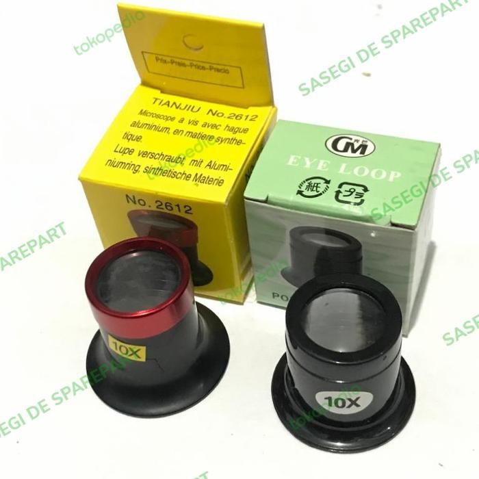 

I77W Kaca Pembesar / Eye Loop 10X /Watch And Jewelry Magnifying Eyepiece -