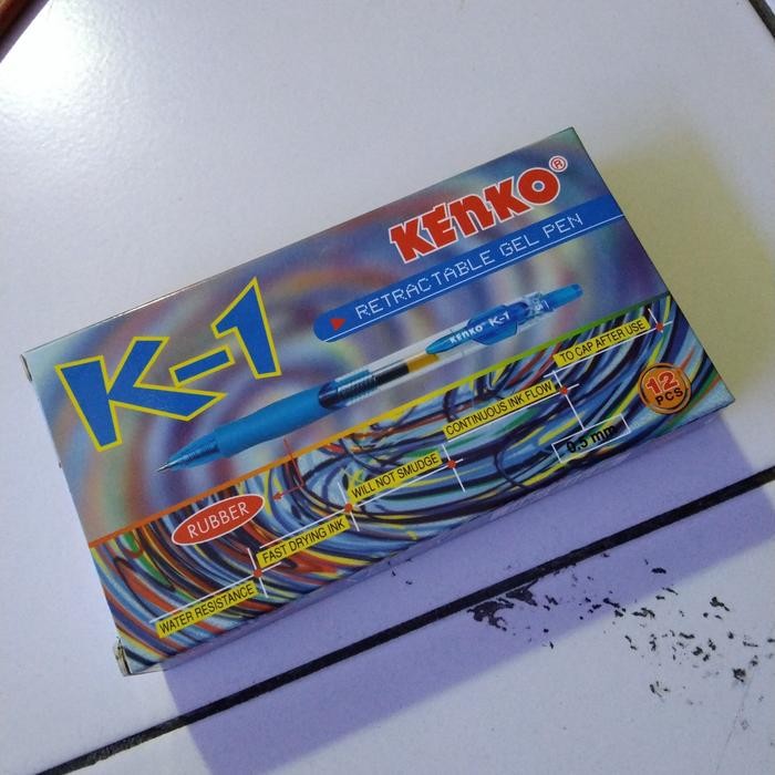 

I77W Pulpen Kenko K1 Biru 0.5 Mm