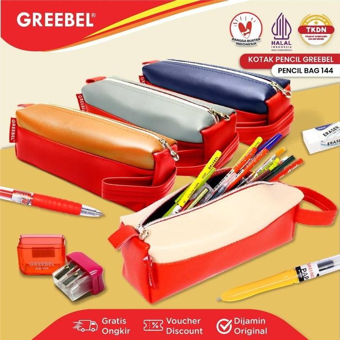 

X689 Greebel Pencil Bag Pvc 0144 /Tempat Pensil/Kotak Pencil Pen Anak Lucu Cute Warna Warni