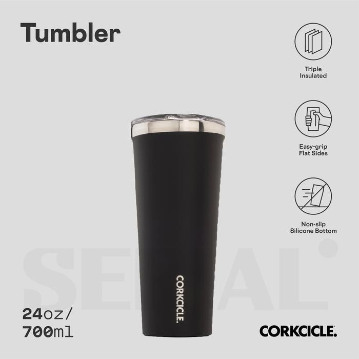 

X689 Corkcicle Tumbler 24Oz - Waterman Matte Black