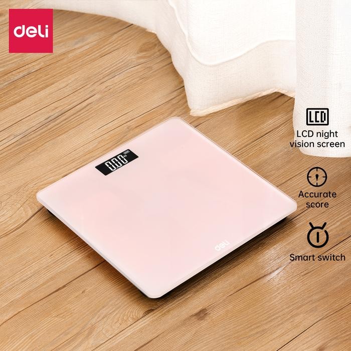 

X689 Deli Body Scale / Timbangan Badan Hingga 150+ Kg Tingkat Akurasi Tinggi E86120